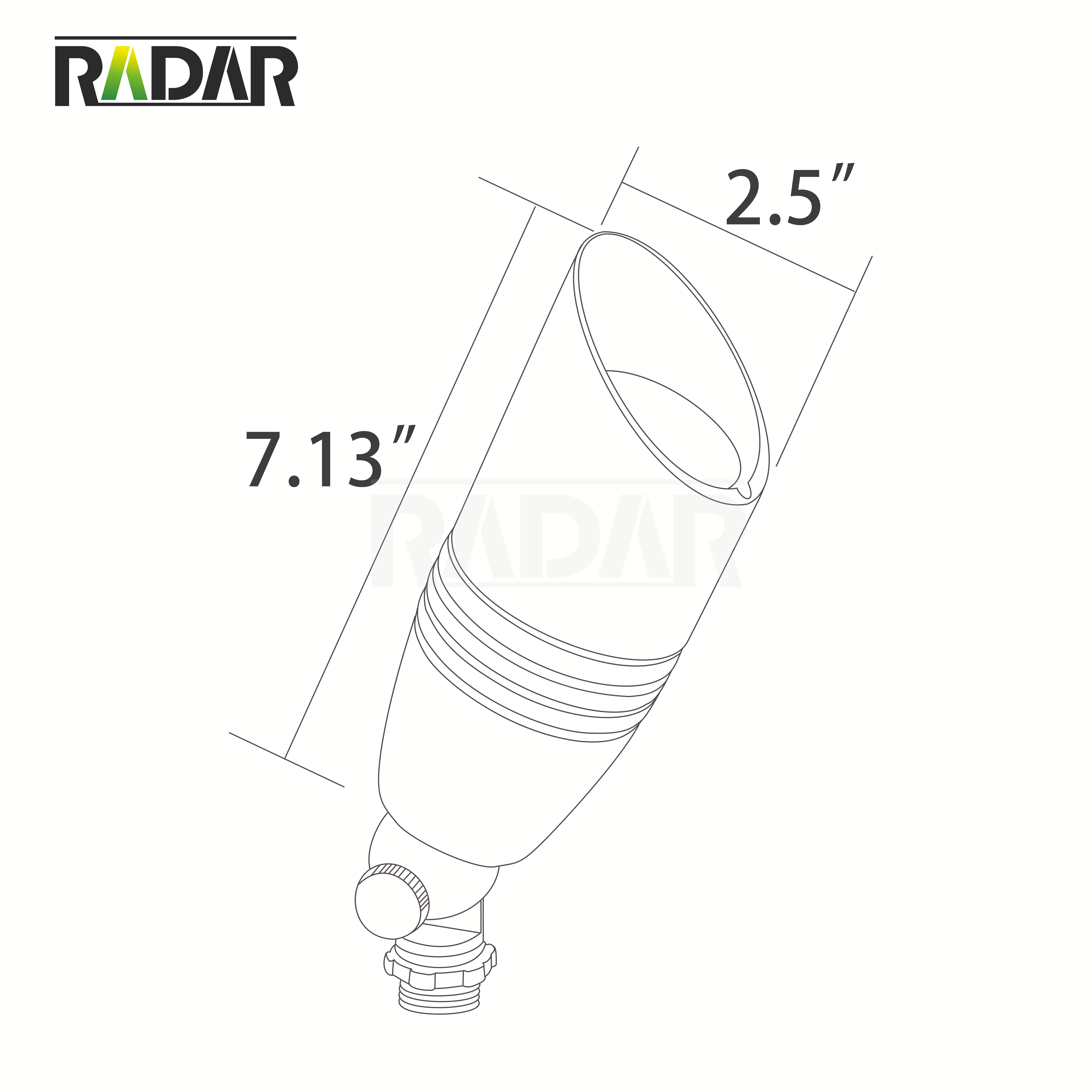 RAL-6102-ABK high quality aluminum led Accent Light