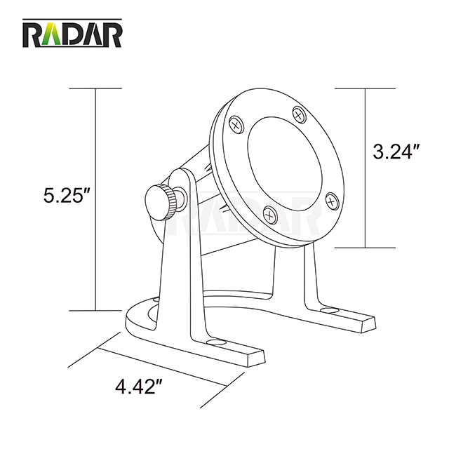 RUL-8400-BBR brass IP68 waterproof underwater light