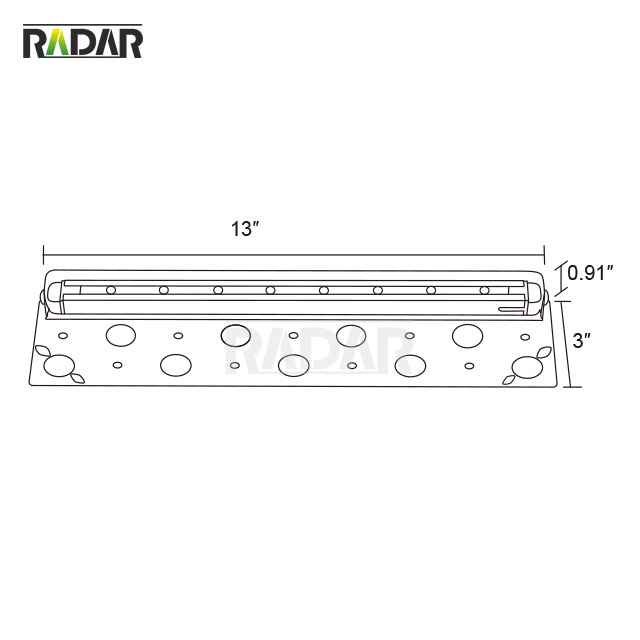 RHL-8502R-ABZ Integrated bronze RGB LED Hardscape Light